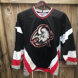 Vintage 90s Buffalo Sabres black Away jersey Sze M